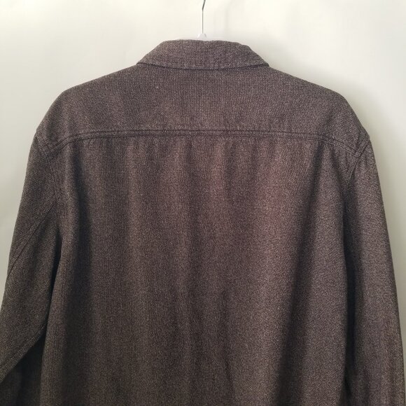 Grayers Cold Weather Mens XXL Brown Cotton Long Sleeve Button Up Shirt Jacket - Picture 8 of 16